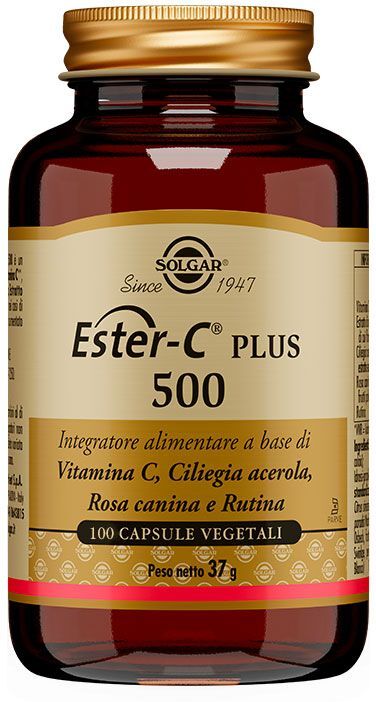 solgar ester c plus 500 integratore a base di vitamina c 100 capsule