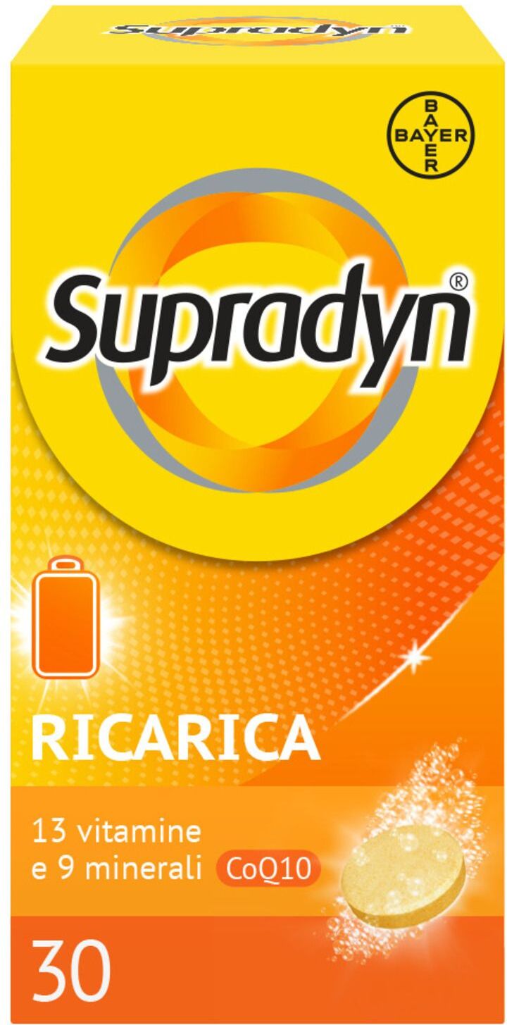 supradyn ricarica integratore multivitaminico completo minerali 30 compresse effervescenti