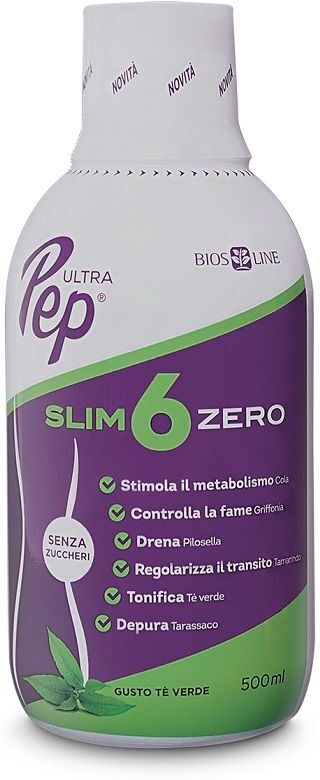 bios line ultra pep slim 6 zero tè verde integratore perdita peso 500ml