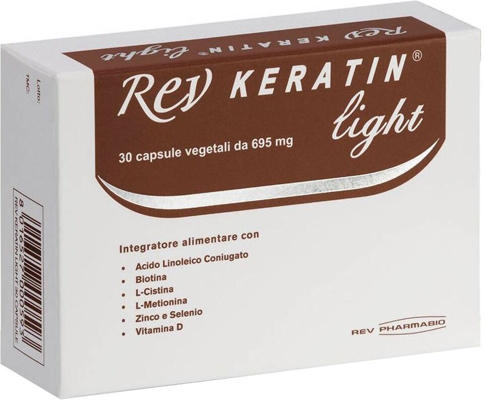 rev pharmabio rev keratin light integratore pelle e unghia 30 capsule