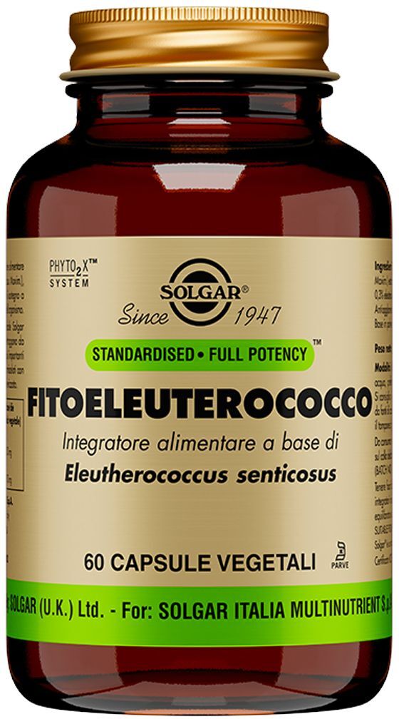 solgar fitoeleuterococco integratore tonico 60 capsule vegetali