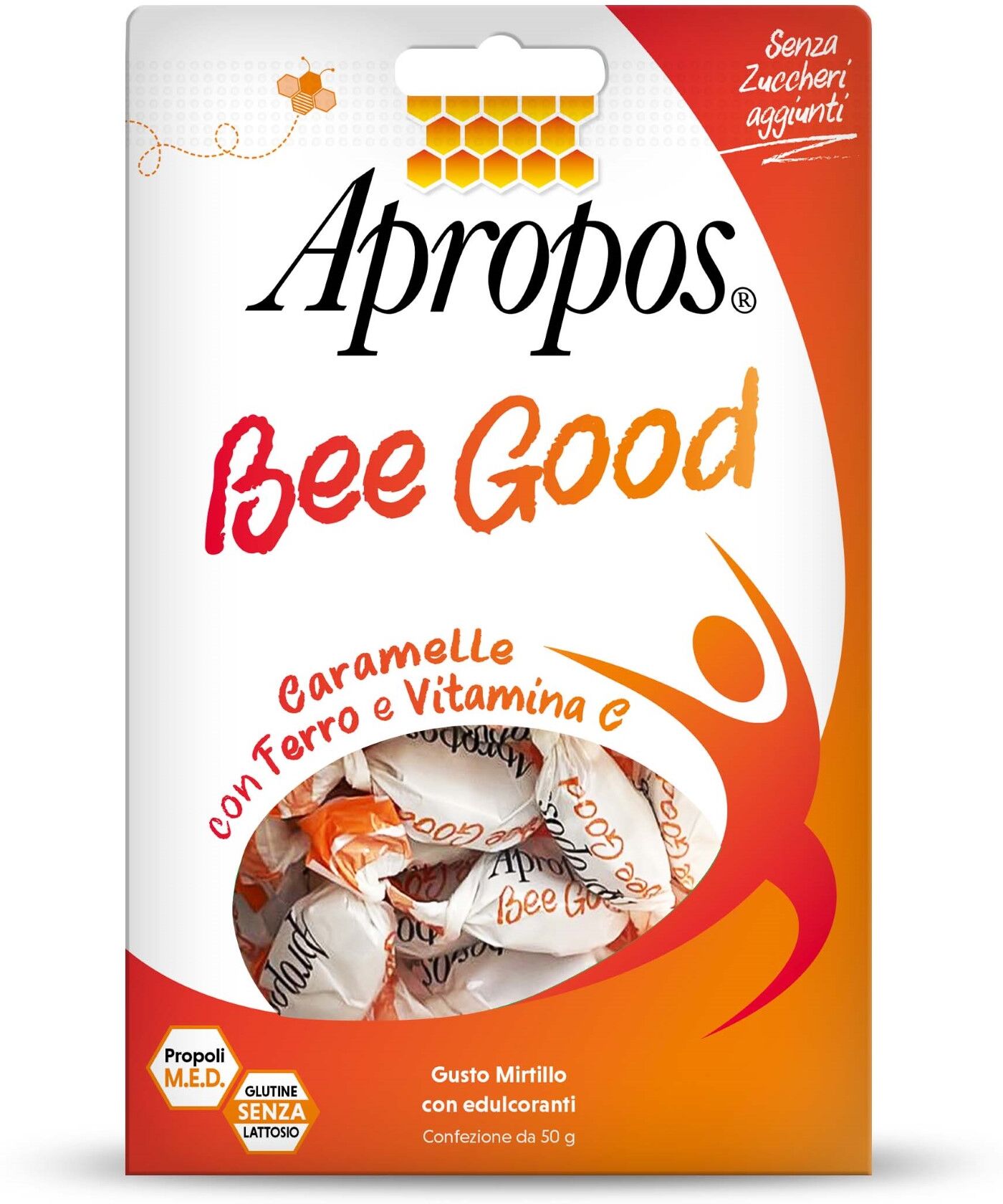 apropos bee good caramelle bambini ferro vitamina c mirtillo 50g