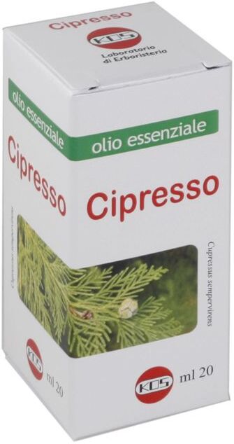 kos - laboratorio di erboristeria cipresso olio essenziale integratore benessere respiratorio 20ml