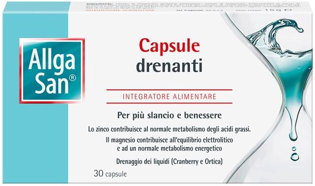 allga san integratore drenante 30 capsule