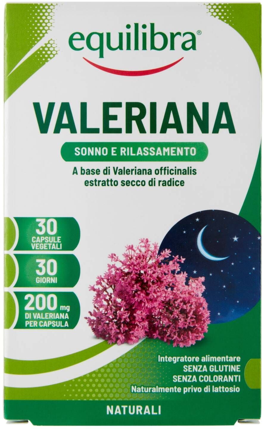 equilibra valeriana integratore sonno 30 capsule