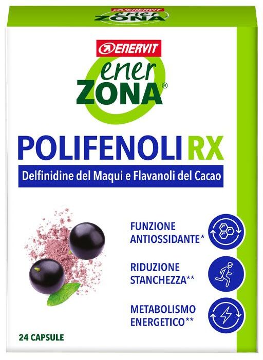 enervit enerzona polifenoli rx integratore antiossidante 24 capsule