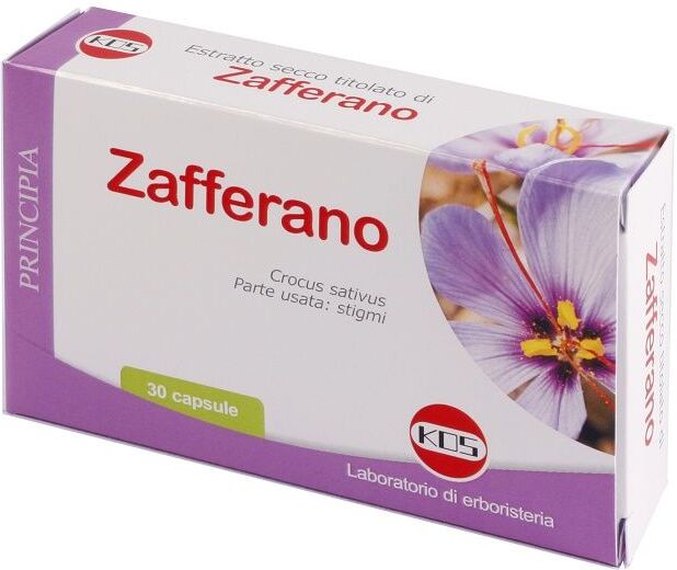 kos - laboratorio di erboristeria zafferano estratto secco integratore disturbi ciclo mestruale 30 capsule