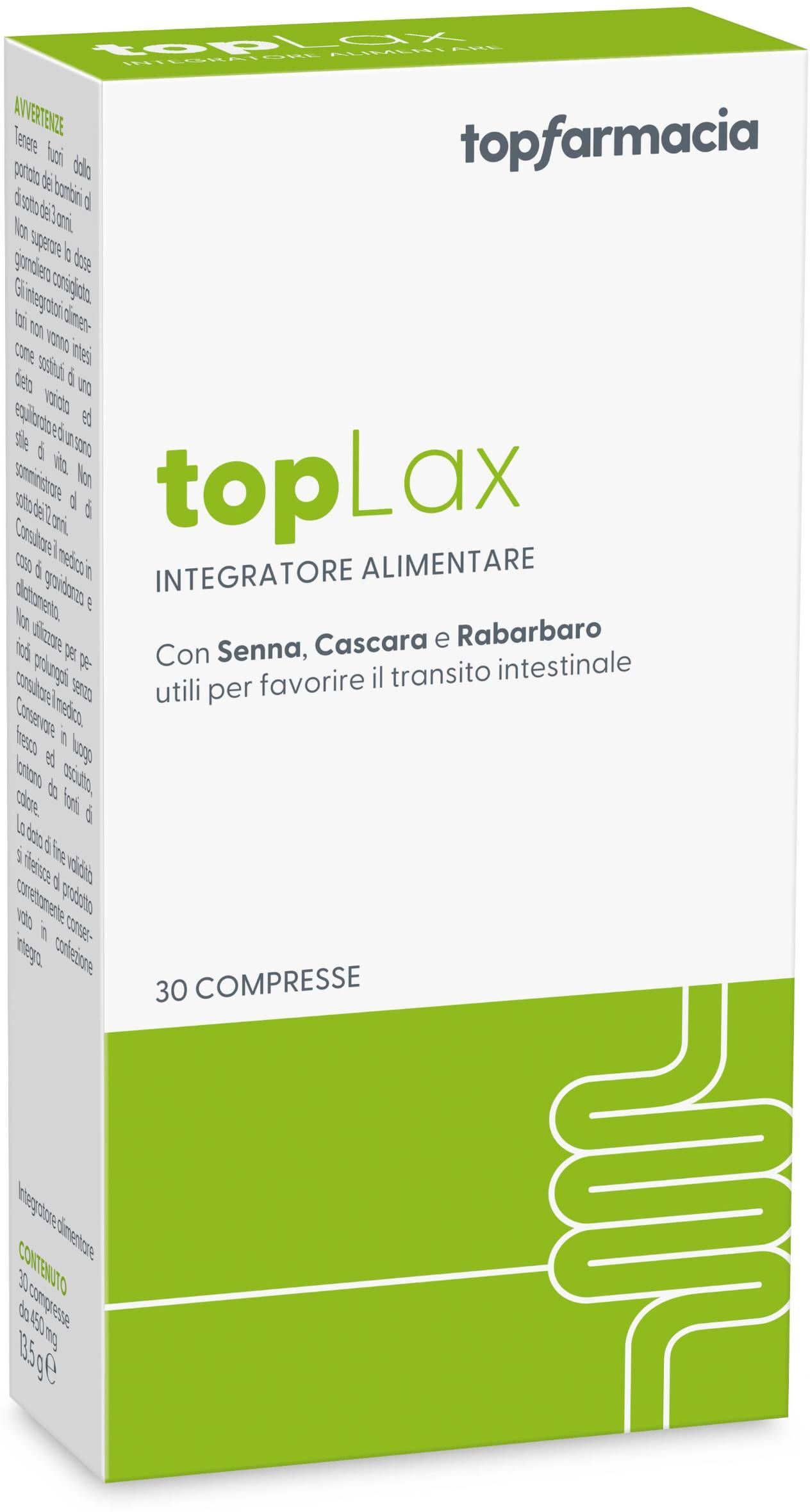 top farmacia top lax integratore transito intestinale 30 compresse