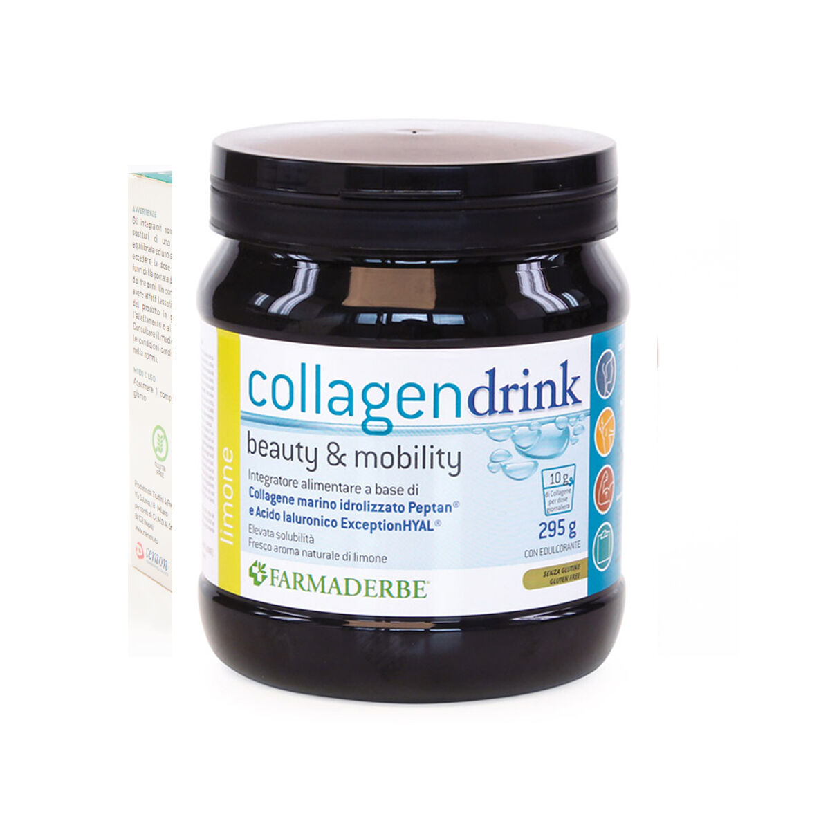 farmaderbe collagen drink integratore collagene gusto limone 296g