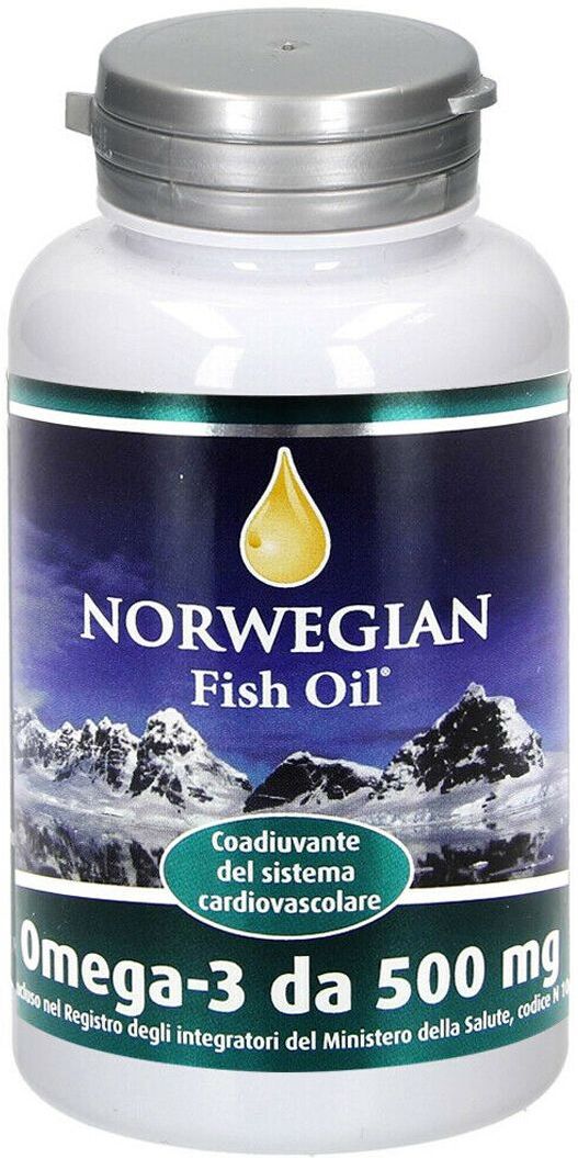 norwegian fish oil as olio di pesce integratore controllo colesterolo 180 capsule