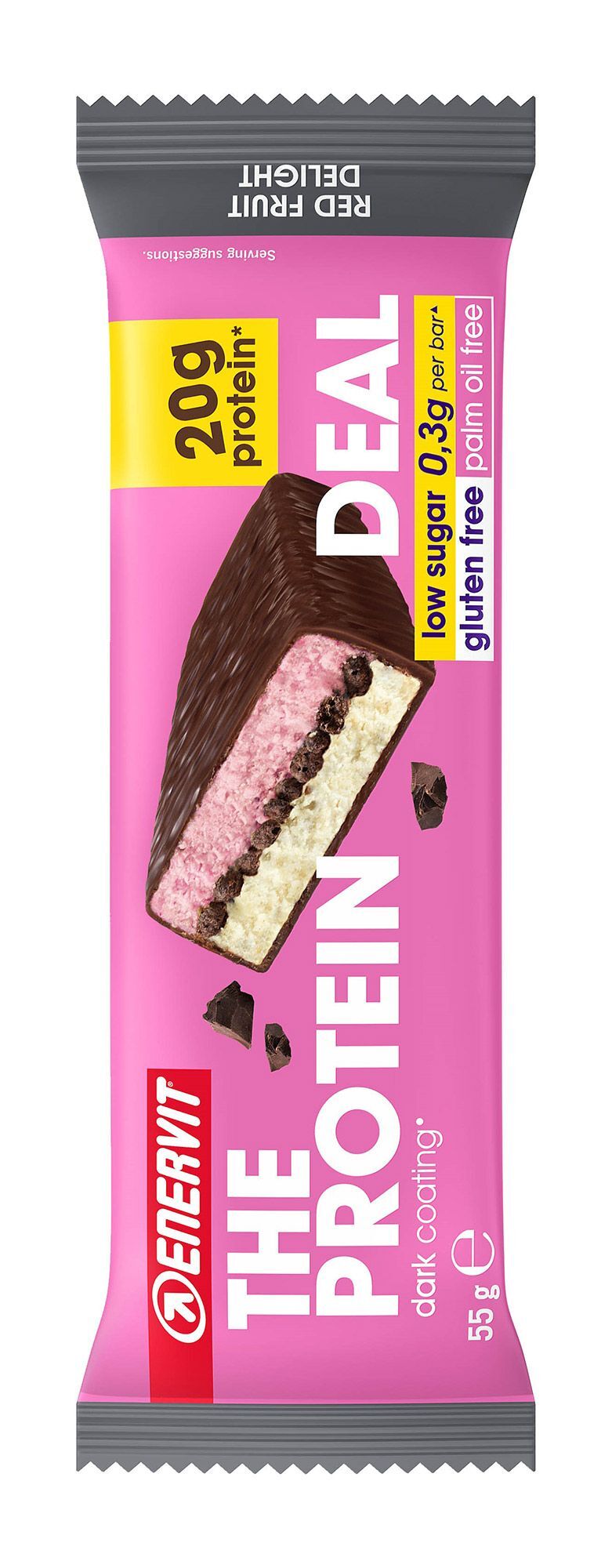 enervit the protein deal bar barretta proteica gusto red fruit delight 55g