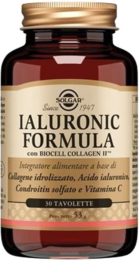 solgar ialuronic formula integratore antiossidante 30 tavolette