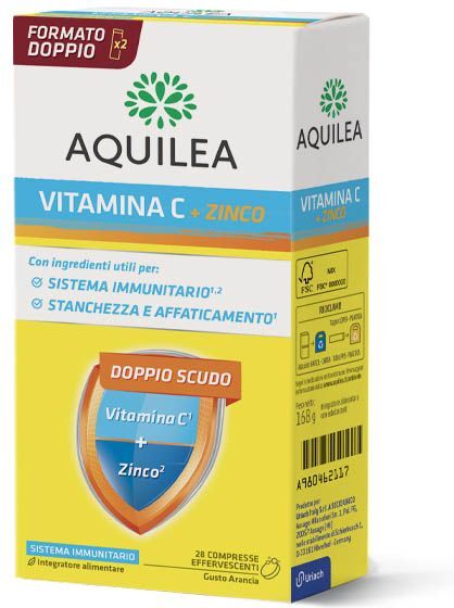 aquilea vitamina c e zinco integratore 28 compresse