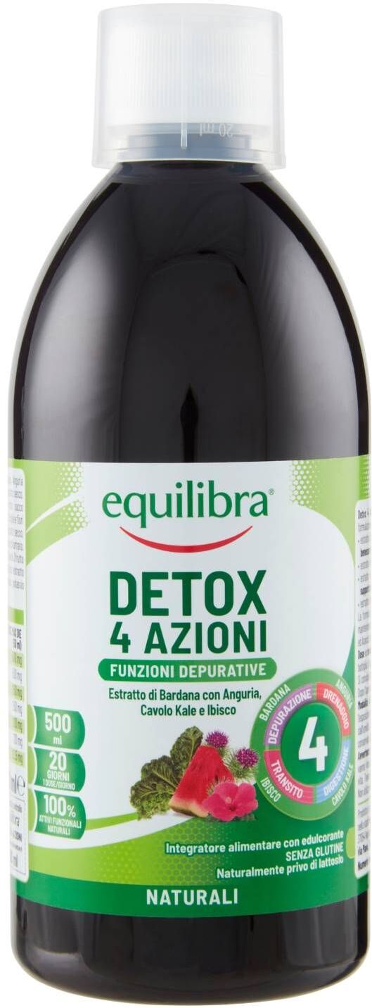 Equilibra Detox 4 Azioni Integratore Depurativo 500ml