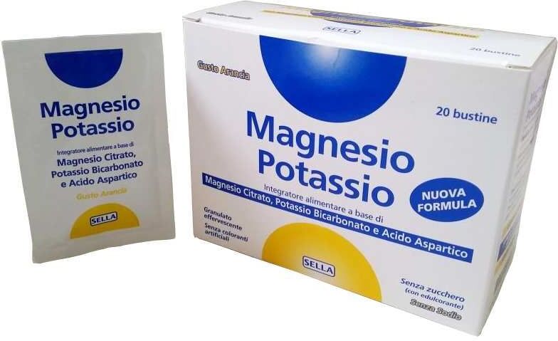 Sella Magnesio Potassio New Integratore Salino 20 Bustine