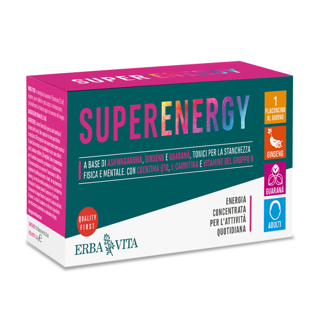 Erba Vita Super Energy Integratore Energetico 10 Flaconcini