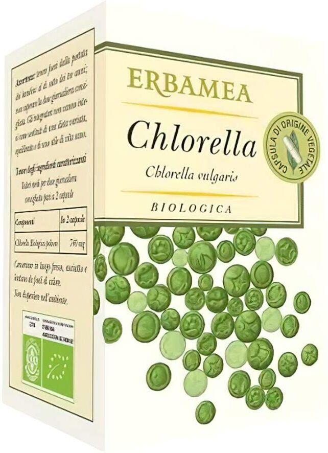 Erbamea Chlorella Biologica Integratore Depurativo 50 Capsule