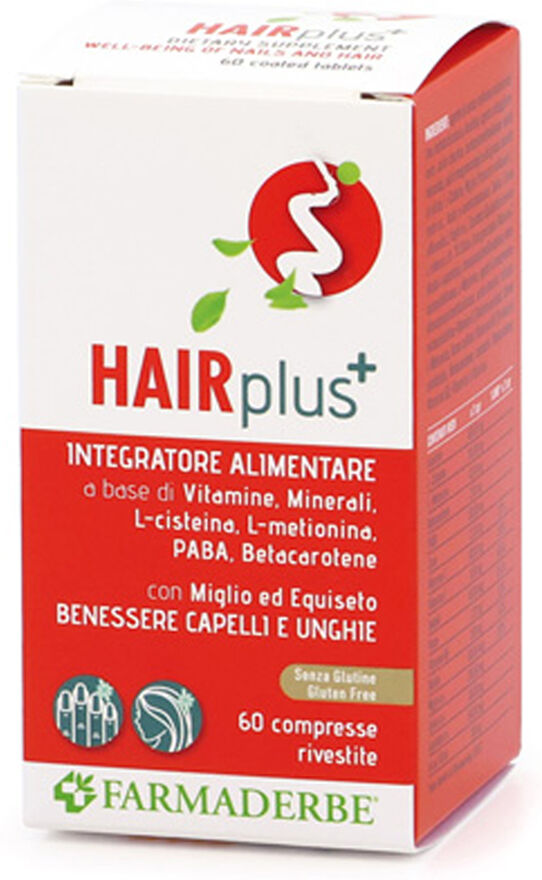 Farmaderbe Hair Plus Integratore Capelli E Unghie 60 Compresse