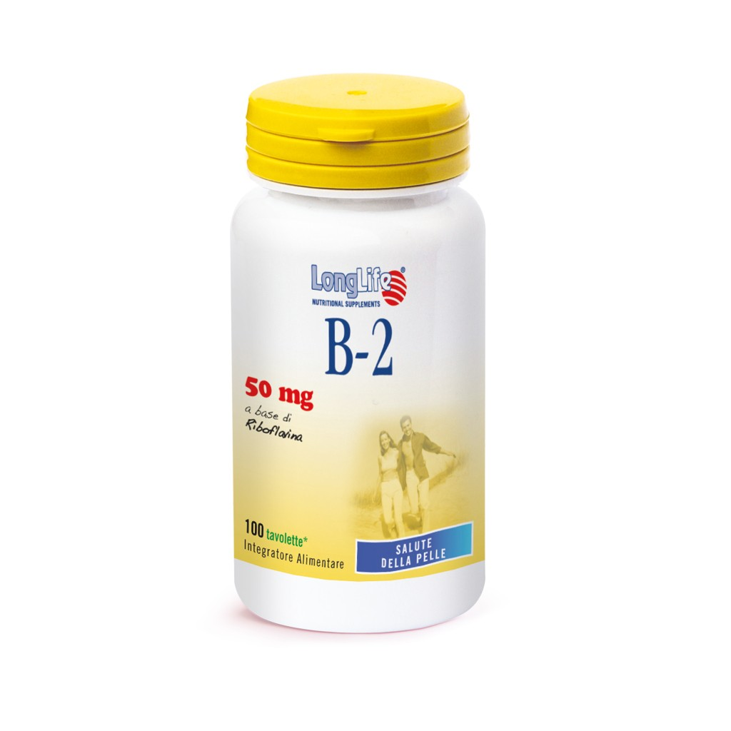 Longlife B2 50 Mg Integratore Vitamina B2 100 Compresse