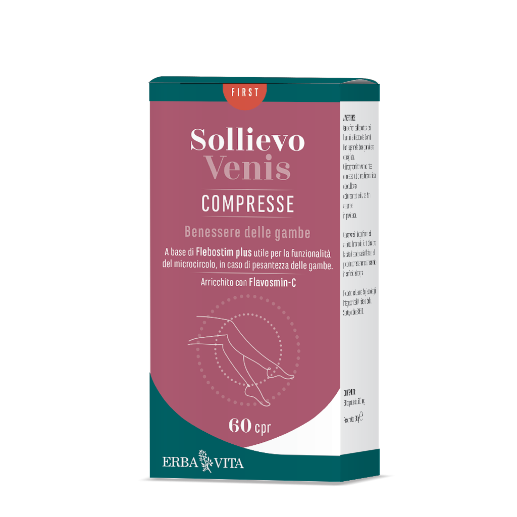 Erba Vita Sollievo Venis Plus Integratore Venotonico 60 Compresse