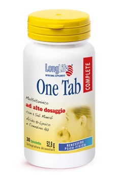 Longlife One Tab Complete Integratore Multivitaminico 30 Tavolette