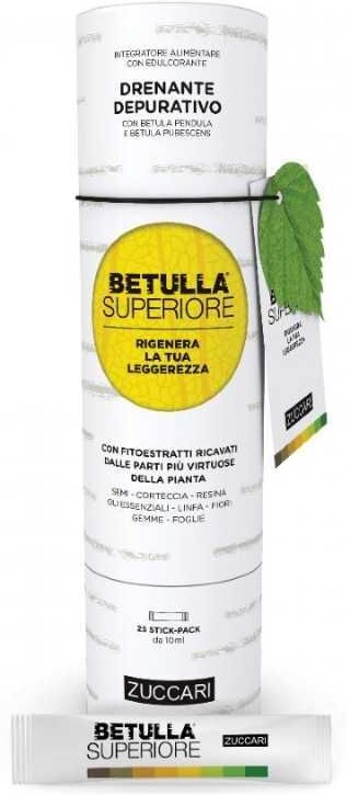 Zuccari Betulla Superiore Integratore Depurativo 25 Stick Pack 10ml