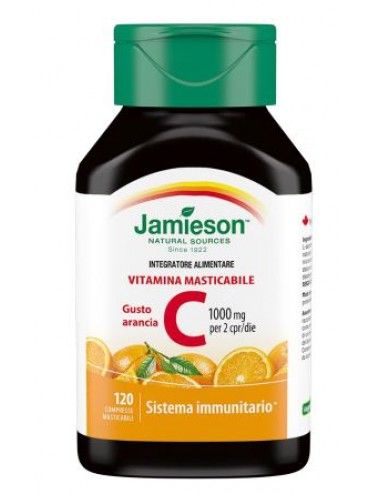 Jamieson Integratore Vitamina C Gusto Arancia 120 Compresse