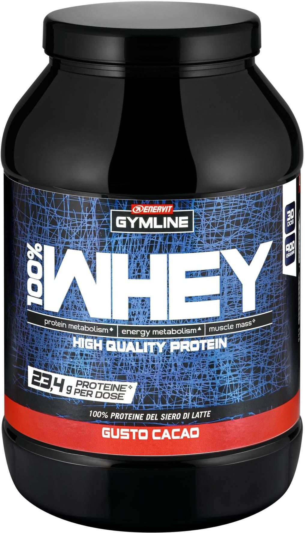 Enervit Gymline 100% Whey Concentrato Gusto Cacao 900g