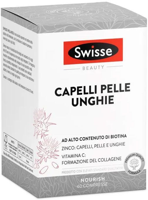 Swisse Capelli Pelle Unghie Integratore Biotina 60 Compresse