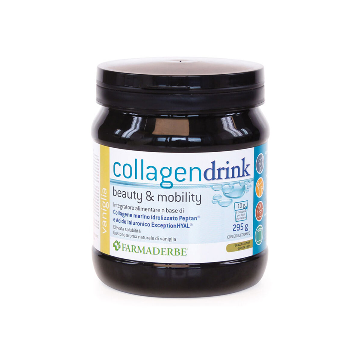 Farmaderbe Collagen Drink Integratore Collagene Gusto Vaniglia 295g