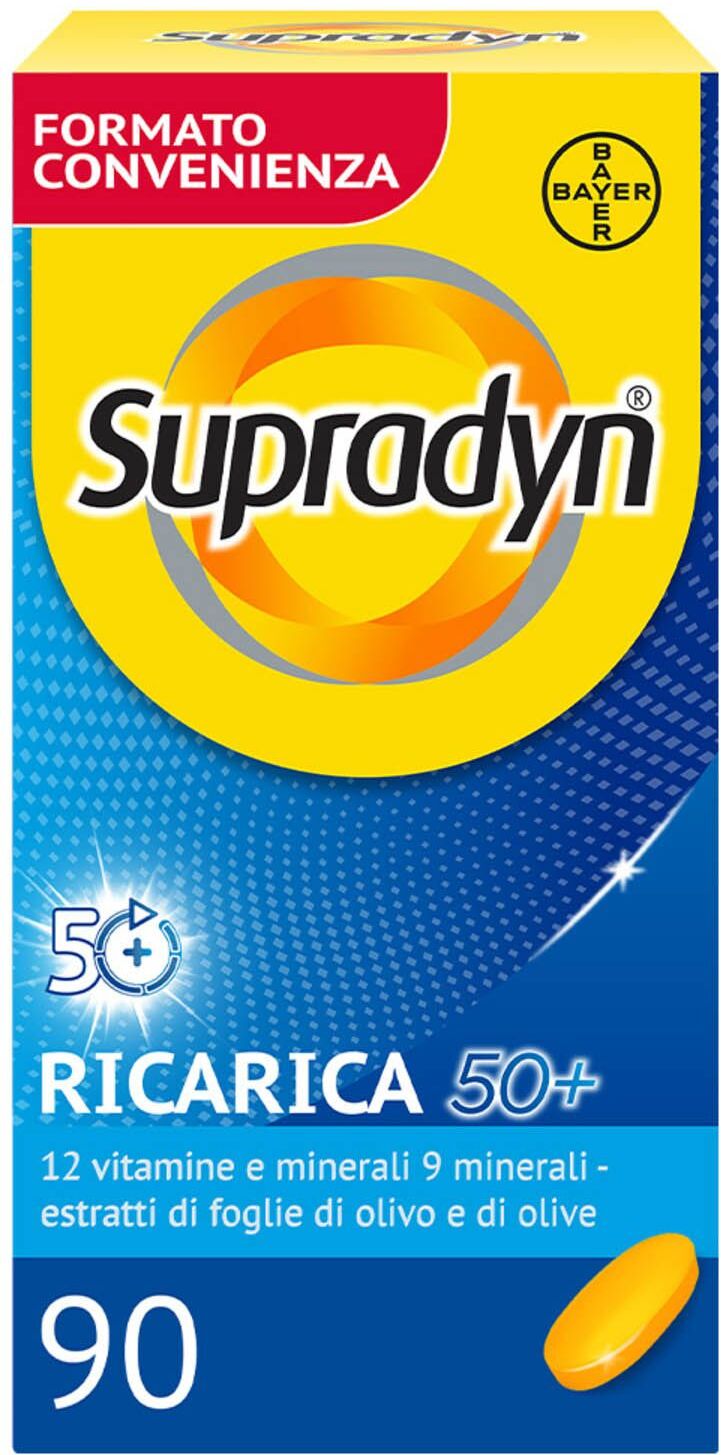 Supradyn Ricarica 50+ Integratore Vitamine E Minerali Con Antiossidanti 90 Compresse