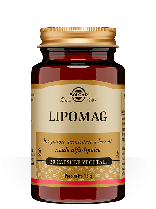 Solgar Lipomag Integratore Acido Alfa-lipoico 30 Capsule Vegetali