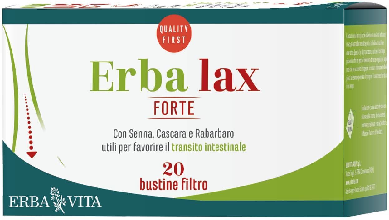 Erba Vita Erbalax Forte Tisana Bio Transito Intestinale 20 Bustine