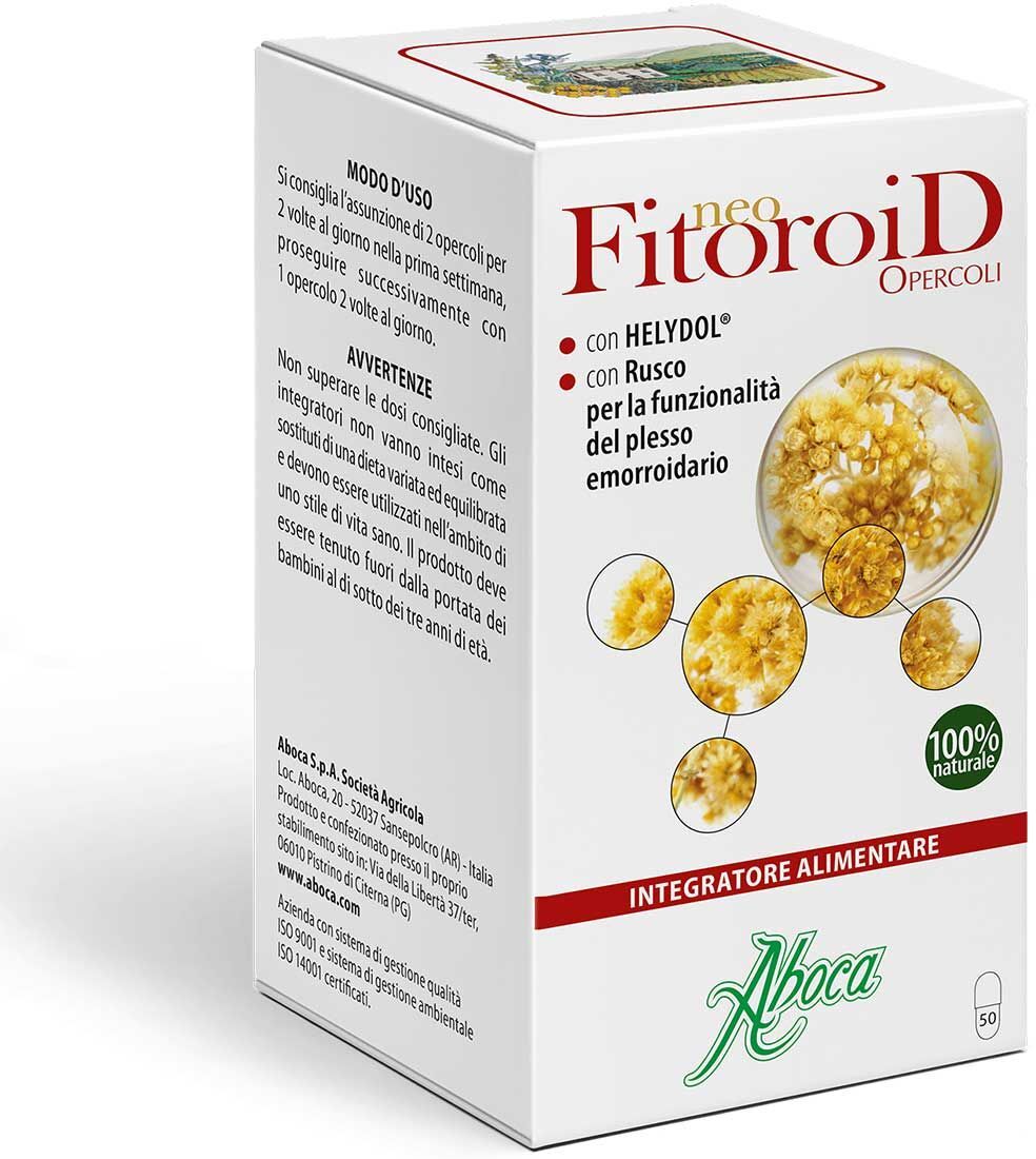 Aboca Neofitoroid 500mg Integratore Plesso Emorroidario 50 Opercoli