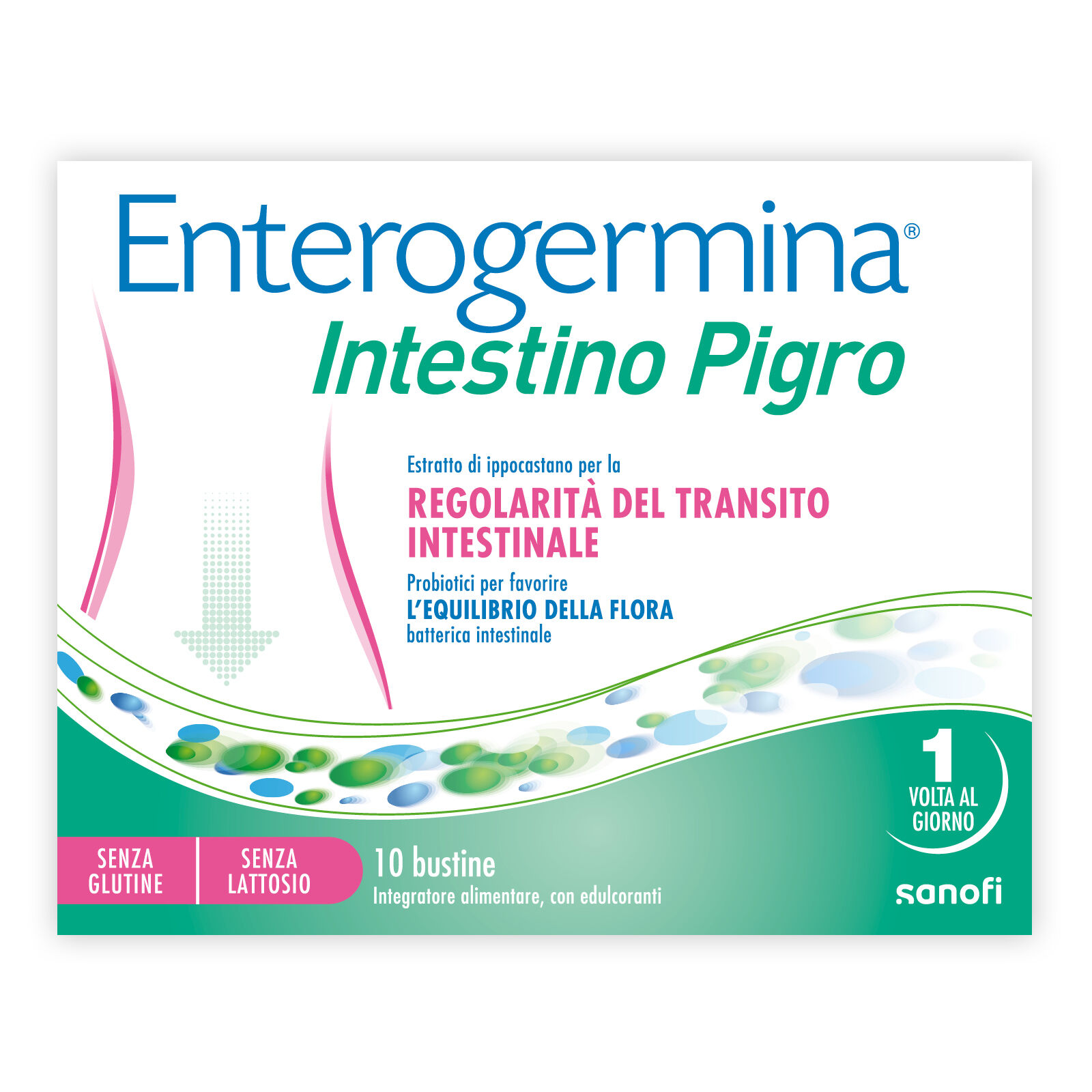Enterogermina Integratore A Base Di Probiotici E Prebiotici Intestino Pigro 10 Bustine