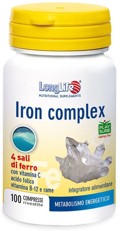 Longlife Iron Complex Integratore Di Ferro 100 Compresse