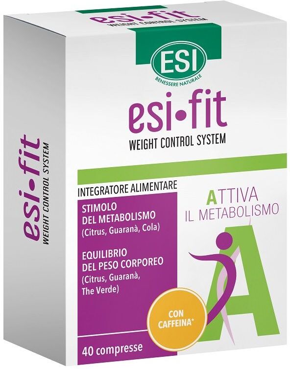 Esi Fit Attiva Intregratore Controllo Del Peso Con Caffeina 40 Compresse