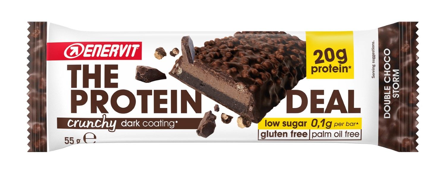 Enervit The Protein Deal Bar Barretta Proteica Gusto Double Choco Storm 55g