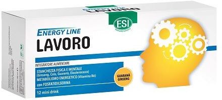 Esi Energy Line Lavoro Integratore Tonico 12 Mini Drink