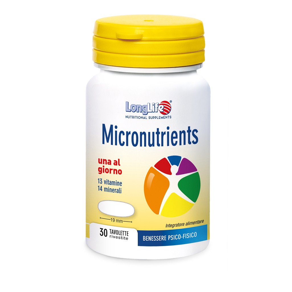 Longlife Micronutrients Integratore Multivitaminico 30 Tavolette
