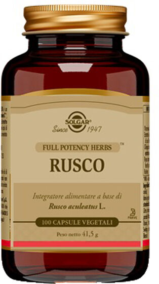 Solgar Rusco Integratore Di Rusco 100 Capsule Vegetali