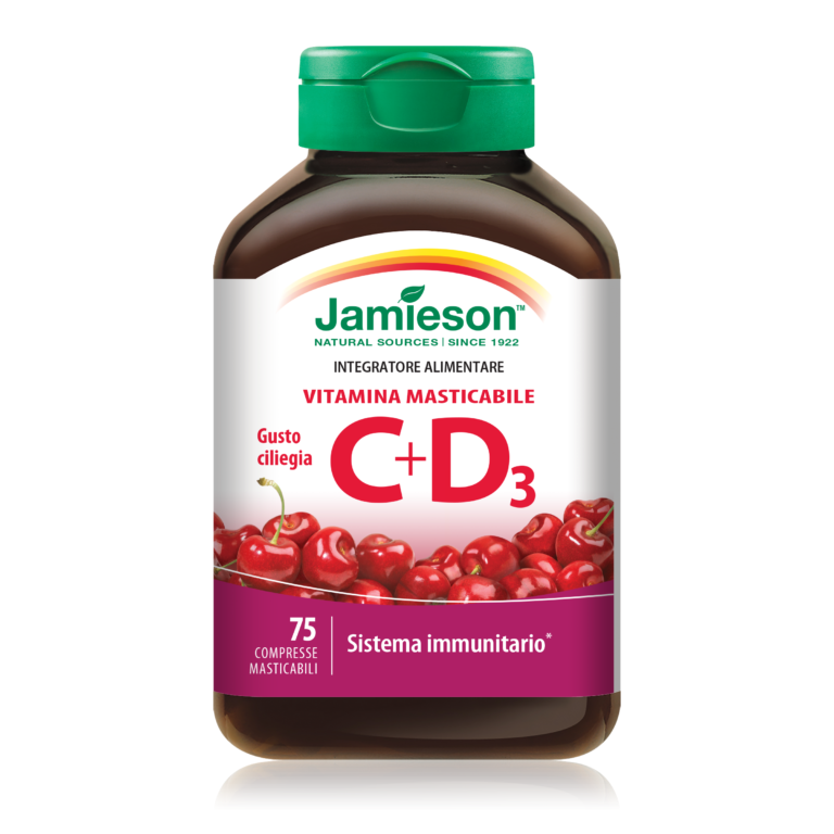 Jamieson Vitamina C+d Gusto Ciliegia 75 Compresse Masticabili