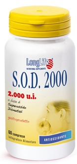 Longlife Sod 2000 Integratore Superossido Dismutasi 60 Tavolette