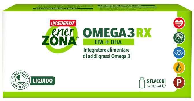 Enervit Enerzona Omega 3 Rx Integratore Omega 3 5 Flaconcini