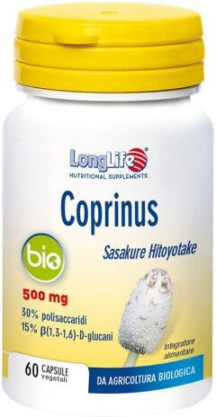 LongLife Coprinus Bio Integratore Alimentare 60 Capsule