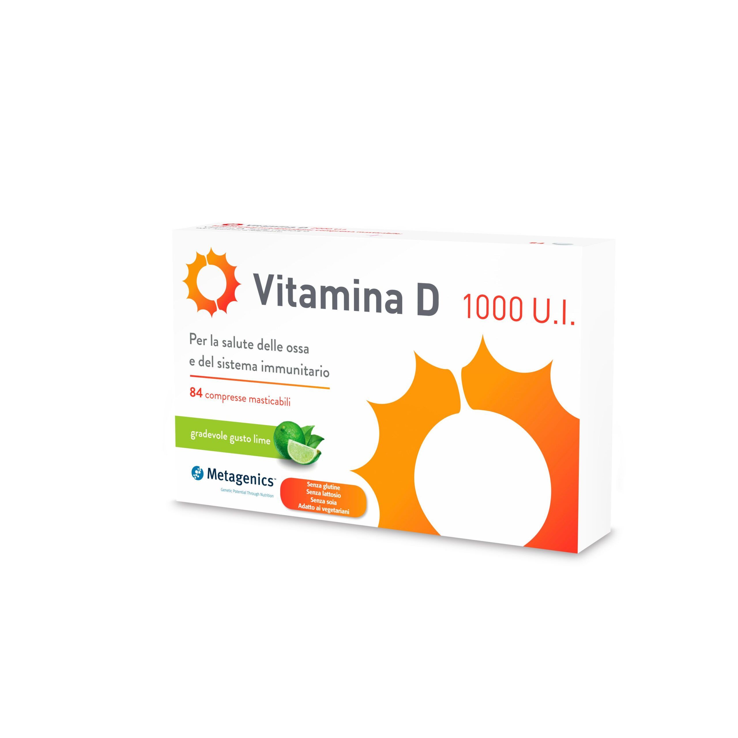 Metagenics Vitamina D 1000 U.i. Integratore Salute Ossa 84 Compresse