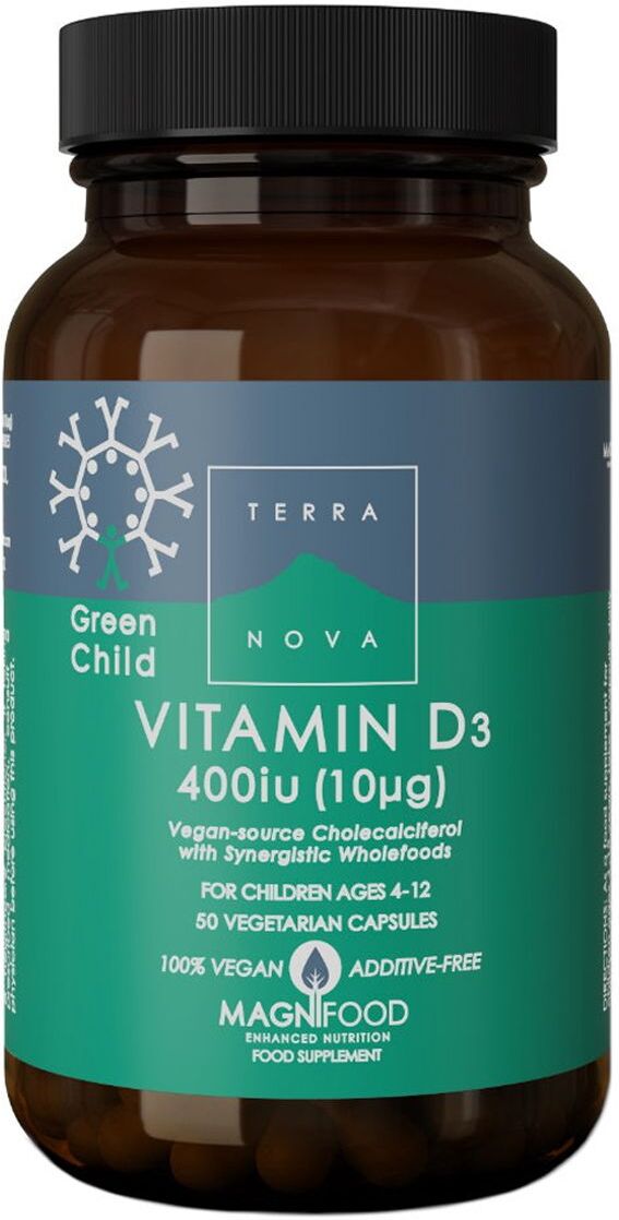 Terranova Green Child Vitamina D3 Integratore Ossa 50 Capsule