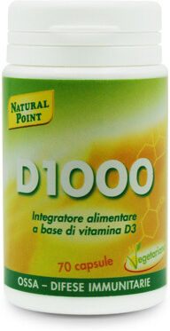 Natural Point D1000 Integratore Ossa Difese Immunitarie 70 Capsule