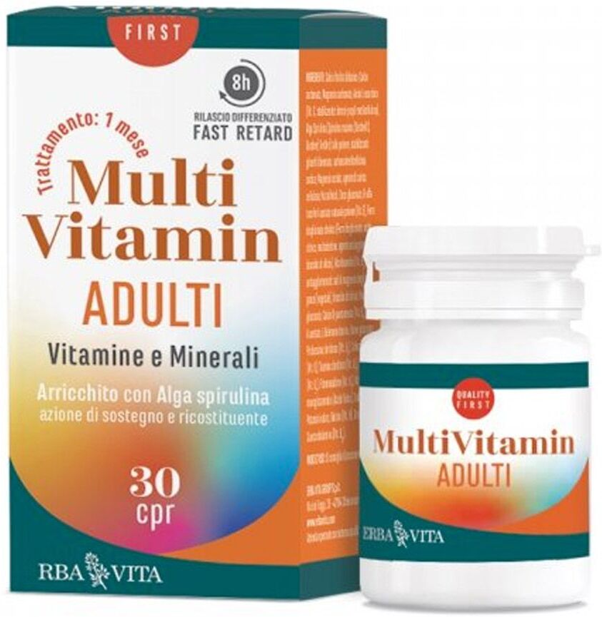 Erba Vita Multi Vitamineral Adulti Integratore Multivitaminico 30 Compresse