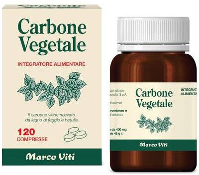 Marco Viti Carbone Vegetale Integratore Intestino 120 Compresse